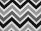 Polar Minky Chevron Black/Silver/Snow