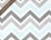 Polar Minky Chevron Blue/Silver/White