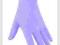 Rękawiczki bawełniane kosmetyczne fioletowy 10 par