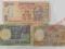 Indie - Zestaw 3 banknotów 1,2 i 10 Rupees (E15)