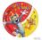 Talerzyki Tom &amp; Jerry 23cm 8szt Urodziny