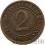 29. NIEMCY - WEIMAR - 2 PFENNIG - 1924 A st.3+