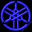 YAMAHA logo BLUE TERMO naszywka od MOTOHAFT