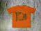 e276 GAP pomarańczowy t-shirt z nadrukiem r.3 lata