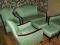 Art Deco 3 fotele + sofa + 2 pufy po renowacji