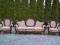 Pięknie rzeżbiony barokowy komplet kanapa + fotele