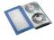 Segregator na płyty CD/DVD przezroczysty-niebieski