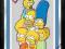 Lustro barowe 20X30 cm Rodzina Simpsonów