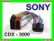 ZŁĄCZE ISO ADAPTER Sony CDX 3000 CDX-GT CDX-CA XR