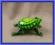 Szklana żaba Murano na szczęście