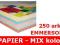 PAPIER KSERO - MIX A4 kol. pastelowych 250 arkuszy
