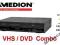 Nagrywarka MEDION MD8166 VHS DVD combo HDMI PILOT