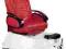 Fotel Pedicure SPA BR-3820D czerwony FV GW24