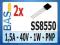 Tranzystor SS8550 - 1,5A 1W 40V PNP TO92 _ 2szt