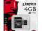 KINGSTON microSDHC 4GB class 4 + adapter