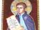Ikona: św. Stanisłw Kostka (deseczka z łukiem)