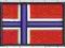 Naszywka Norwegia flaga skandynawia haft