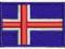 Naszywka Islandia flaga skandynawia haft
