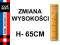 &lt;&lt; ZMIANA WYSOKOŚCI H - 65 cm &gt;&gt; MPT