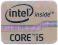 Naklejka Intel CORE i5 Grey Oryginalna. (lp.24)
