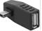 Adapter USB gn./wt mini USB kątowy (3101)