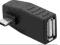 Adapter USB gn./wt mikro USB kątowy (3100)