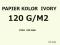 PAPIER KSERO A4 120 G/M2 KOLOR IVORY ( KREM )