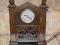 zegar w drewnie pchli targ lata 60-te