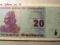 x.Zimbabwe 20 Dolarów 2009 P.95 St.1 UNC