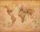 Antyczna Mapa Świata - plakat 50x40 cm