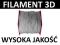 FILAMENT PLA 1,75mm 1KG SZARY | DO DRUKU 3D