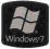 Naklejka Windows 7 Black Oryginalna. (lp.51)