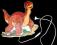 Lampa ścienna kinkiet dinozaur Dino
