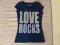 Bluzka T-shirt Cherokee Love Rocks brokat 152