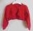 H&amp;M rozpinany sweterek bolerko czerwony r. 86