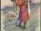 Wielkanoc kobieta z wielka pisanką z/o 02147C