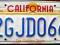 CALIFORNIA - tablica rejestracyjna z USA