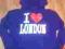 Bluza kangurka I Love London 11-12lat