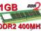 Pamięć DDR2 1GB PC2-3200 400MHz również do intela