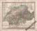 SZWAJCARIA Piękna stara mapa 1867 rok ORYGINAŁ