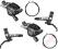 SHIMANO SLX BR/BL M675 PRZÓD+TYŁ F03C metaliczne