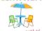 Stolik Leżak Parasol Dla Dzieci CHad Valley