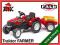Czerwony DUŻY Traktor traktorek DLA DZIECI FARMER