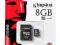 Kingston MicroSD 8GB Class 4 +Adapter SD