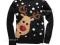 Słodaśny sweterek Renifer Grochy 146