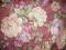 Zasłony tkanina w metrażu róże kwiaty bordo