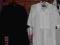 2 Sukienki -tunika biała i czarna rozmiar 10