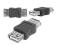 L016 GNIAZDO A - USB GNIAZDO A ADAPTER ŁĄCZNIK USB