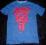 NIKE niebieski sportowy t-shirt nadruk 140 152