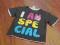 T-SHIRT C&amp;A SZARY I AM SPECIAL NAPIS 2-3 98